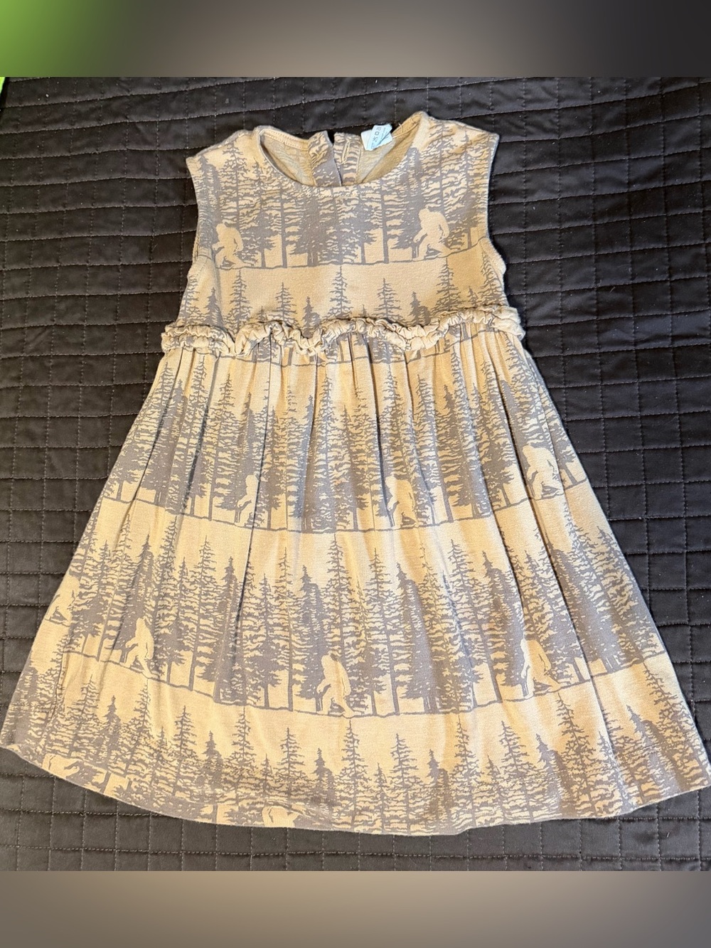 Kate Quinn | sleeveless dress | bark Sasquatch 🫈 | 18-24m
